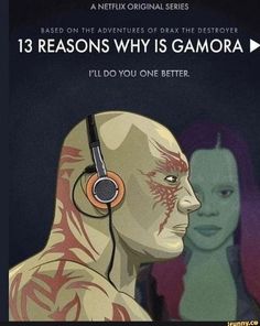 the poster for 13 reasons why is gamora? i'll do you one better