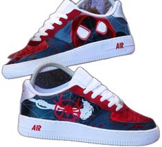 Custom Leather Sneakers, Air Force 1 Custom, Hand Painted Shoes, Sneakers Athletic, Naruto And Sasuke, Painted Shoes, Custom Shoes, Nike Air Force 1, Air Force 1