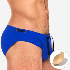 Sexy Low Waist Mens Bathing Suit Solid Summer Pad Swim Briefs Nylon Quick Dry Swimsuit Beach Surfing Swimwear  -  GeraldBlack.com Blue Swimwear With Built-in Shorts For Swimming, Blue Boxer Briefs With Built-in Shorts For Beach Season, Blue Stretch Boxer Briefs For Beach Season, Blue Sporty Boxer Briefs For Beach, Breathable Stretch Nylon Swim Trunks, Surfing Swim Trunks For Beach Season, Blue Surfing Swimwear Briefs, Breathable Blue Swimwear For Beachwear, Beach Season Swim Trunks Brief