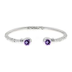 This bangle can will be fabulously personalized with your birthstone. This solid sterling silver bangle features beautiful rounded ends which embrace your birthstone. These are sure to be a hit in any season! A perfect gift! - MADE IN USA - Solid .925 Sterling Silver - Bright and Shinning CZ Stones - This bangle weights approximately 35 grams. Weight varies depending of the size. - This listing is for one bangle only. - Bangle Thickness is approximately 4 mm. Silver Birthstone Bangle Jewelry, Sterling Silver Cuff Bracelet For Anniversary, Stackable Sterling Silver Bracelet For Anniversary, Silver Stackable Cuff Bracelet Fine Jewelry, Adjustable Sterling Silver Bracelet With Birthstone For Anniversary, Sterling Silver Round Bracelet With Birthstone For Anniversary, Sterling Silver Stackable Bangle For Anniversary, Classic Silver Bracelet With Birthstone, Classic Silver Bracelets With Birthstone