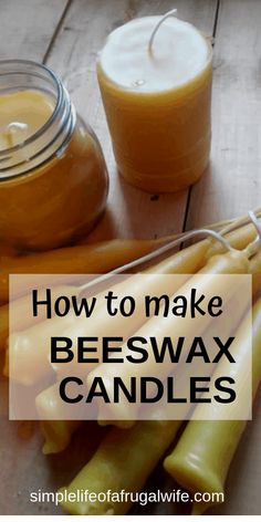 how to make beeswax candles with simple ingredients like butter, honey, and vanilla