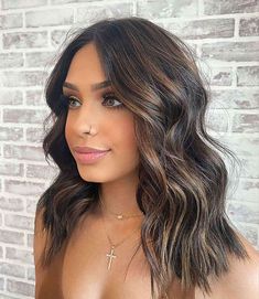 Hair Colors For Bob Haircuts, Medium Length Haircut Fall 2023, Balayage Hair Long Bob, Medium Length Hairstyles For Fine Hair, Straight Short Haircut, Lob Haircut Long, Dark Brown Lob, The Lob Haircut, Straight Hairstyles For Long Hair