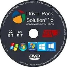 the driver pack for windows is shown in this cd disc, which contains several different types of