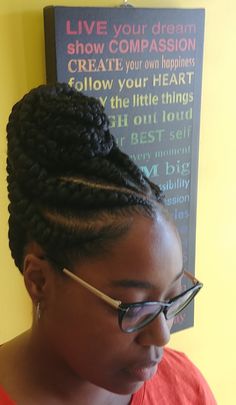 Goddess Braids Cornrows Updo, Cornrow Updo Hairstyles For Black Women, Big Cornrow Updo Hairstyles, Corn Roll Updo Braid Hairstyles, Cornrows With Buns And Curls, Braided French Roll, Updo Cornrows Braids Black Women, Updo Cornrows Braids Black Women Over 50, Braid Updo For Black Women