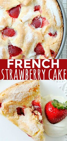 this is an image of french strawberry cake