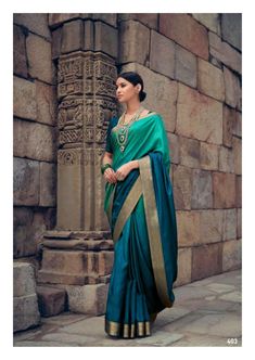 Ombre Peacock Color Saree in Green and Teal Blue Color with Lace Borders Item : SareeBase Fabric : Dola Art Silk Color : Green and Blue Blouse piece : Comes with un-stitched Blouse piece.Blouse material : Dola Art Silk Fall & Edging(Yes/No) : YesDisclaimer -:- Color variation is possible due to various reasons like phone or desktop setting, resolution etc. Please don't hold us responsible. Our aim is to put the exact color of the Saree.- If the Saree is Pure Silk, we will put it very clearly in Bridal Sari, Lace Saree, Basic Blouses, Peacock Color, Silk Saree Blouse, Wedding Saree Indian, Blue Saree, Readymade Blouse, Fabric Silk