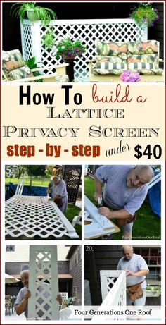 how to build a lattice privacy screen step - by - step guide for $ 40