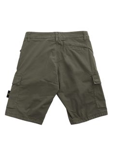 Military green Bermuda shorts in stretch cotton with patch pockets on the sides and contrasting logo label.Composition: 97% COTTON 3% ELASTANE Green Casual Cargo Shorts With Functional Pockets, Casual Green Cargo Shorts With Functional Pockets, Sporty Green Shorts With Functional Pockets, Sporty Green Cargo Shorts With Multiple Pockets, Green Sporty Cargo Shorts With Pockets, Sporty Green Cargo Shorts With Pockets, Casual Green Shorts With Functional Pockets, Sporty Cotton Shorts With Functional Pockets, Casual Khaki Shorts With Functional Pockets