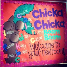 a welcome sign for chicka chicka in north carolina, with koala bears on it