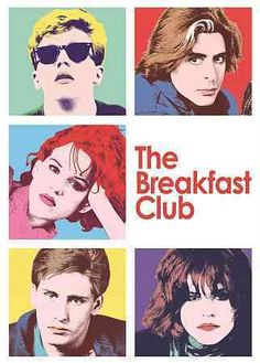 the breakfast club poster on a white background