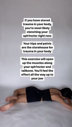 Somatic Exercises with Liz Tenuto on Instagram: "✨ UNCLENCH ✨ this exercise is an unusual shortcut to full mind-body relaxation…it’s possible that your sph1ncter relaxed a bit just reading this 😉 releasing the stored trauma from your body generally takes doing 3 weeks of hip opening exercises. after you’ll feel much less pain in your pelvis, back, and neck. you’ll have much less anxiety and suddenly will be out of survival mode..✌🏼 get guided through the step by step process of releasing the s Somatic Release Exercises, Somatic Therapy Exercises, Somatic Workout, Clinical Counseling, Somatic Movement, Exercise While Pregnant, Somatic Healing