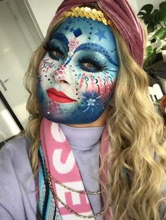 Facepaint, Beautiful Makeup, Face Painting, Face Paint, Carnival Face Paint, Halloween Face Makeup, Make Up