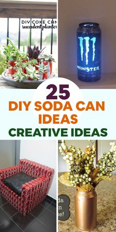 25 diy soda can ideas for creative decor and home projects that are easy to make