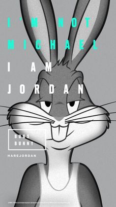 an image of a rabbit with the words i am jordan on it