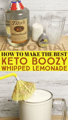 how to make the best keto boozy whipped lemonade