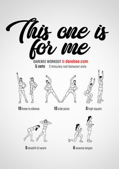 this one is for me workout poster