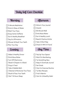 Self Love Schedule, Daily Self Love Checklist, Daily Tasks Self Care, Self Love Tracker, How To De Attach From Someone, Self Love Checklist For Women, Daily Self Love Tasks, Self Love To Do List, Self Love Practice Routine