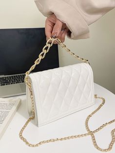 Handbag With Chain, Women Bags Fashion Handbags, Spring Purses, Bags Cheap, Woman Bag, Stylish Purse, Cute Handbags