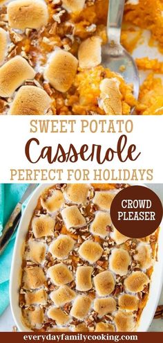 this sweet potato casserole is perfect for the holidays and it's ready to be eaten