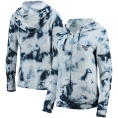 Stay warm in retro style by wearing this Tennessee Titans full-zip hoodie from New Era. It features printed Tennessee Titans graphics and a bold tie-dye pattern. Fleece lining also adds an extra layer of cozy warmth.Stay warm in retro style by wearing this Tennessee Titans full-zip hoodie from New Era. It features printed Tennessee Titans graphics and a bold tie-dye pattern. Fleece lining also adds an extra layer of cozy warmth.Officially licensedImportedBrand: New EraTagless CollarMachine wash, Titans Logo, Tennessee Titans Logo, Hoodie Hood, Navy Tie, Tennessee Titans, Womens Tie, Blue Hoodie, Navy Women, Full Zip Hoodie