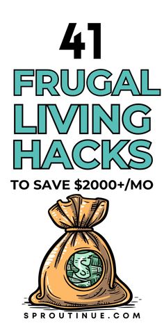 Want to live frugally without anyone noticing? Here are the 41 best frugal living tips. Ways To Save Money Frugal Living Tips, Frugal Meal Planning, Live Frugally, Saving Money Frugal Living, Living Below Your Means, Money Saving Techniques, Frugal Lifestyle