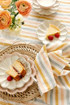 a piece of cake sitting on top of a plate next to a fork and knife