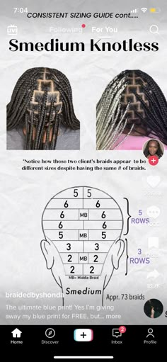 Braiding Pattern For Box Braids, Braid Parting Pattern, Parting Pattern, Braid Parting, Braiding Pattern