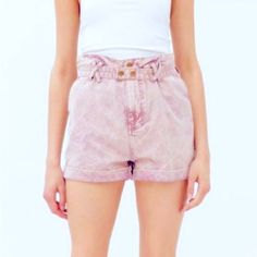 Urban Outfitters Bdg Clay Shorts. High Waist With Paper Bag-Ish Fit, But More Alternative. Including Matching Belt With Two Size Option Buttons. Very Cute. Tags Removed But I Never Wore Them. Cheap High-waist Shorts By Urban Outfitters, Plaid Skort, Urban Outfitters Romper, Lace Denim Shorts, Skort Romper, Mid Rise Denim Shorts, Grey Denim Jeans, Urban Outfitters Shorts, Urban Outfitters Jeans