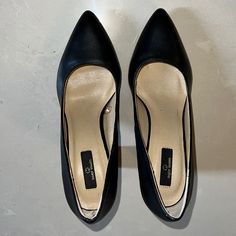 Daily Shoes Brand Black Patent Wedge Closed Toe Heels Size 9 - Color: Black - New - Never Worn Synthetic Wedge Court Shoes With 4-inch Heel, Black Wedge Heels For Office, Ivory Heels, Daily Shoes, Michael Kors Pumps, Closed Toe Heels, Zara Heels, Nine West Heels, Gold Pumps