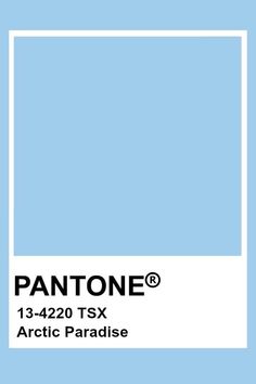 the pantone color is light blue