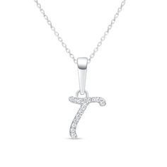 This diamond initial pendant necklace is the perfect way to show your style every day in glamour. Created in brightly polished 14k yellow gold, this beautiful diamond initial pendant can be customized with the letter of your selection. The diamond initial pendant is placed on a tapered bail with a sturdy chain threaded through, making it ready for gifting and wear.Purchase multiple initials and letters and create a unique look just for you. Sparkling diamonds adorn the front of the pendant, addi Tan Initial Pendant Necklace, Diamond Initial Pendant Necklace In White Gold, White Gold Diamond Initial Pendant Necklace, Diamond Initial Pendant Name Necklace, Fine Jewelry Initial Necklace With Diamond Accents, Classic Diamond Initial Pendant Necklace, White Gold Initial Pendant Necklace With Diamond Accents, Diamond White Initial Pendant Necklace, Initial Pendant Diamond Necklace