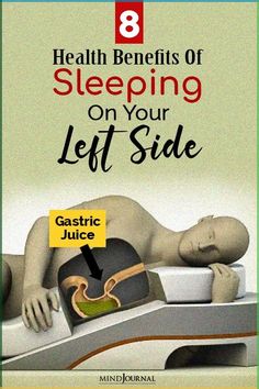 It is not just the duration of sleep but the sleeping position that is important for optimum health. Here're health benefits of sleeping on your left side: Healthy Sleeping Positions, Sleep On Left Side, Benefits Of Sleeping, Optimum Health, Gastric Juice, Sinus Problems, Benefits Of Sleep, Trying To Sleep, When You Sleep