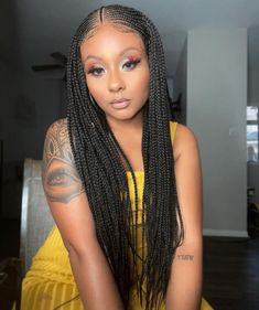 Don't forget to have a good time 😘 .⁠ Hair ➖ @outre_hair FULANI MICRO CORNROW BRAIDS⁠ Color ➖ 1B⁠ Model 📸 @peraltaknowsbest⁠ 💳 Available @ wigtypes.com 💳⁠ .⁠ .⁠ .⁠ .⁠ .⁠ #wigtypes #wigtypesfam #wigs #hair #hairporn #lacefront #frontallacewig #hdlacefrontals #fullwig #wiglover #wigwearer #wigslayer #2021 #fulanibraids Butterfly Hairstyles, Butterfly Hairstyle, Outre Hair, Braids Color, Hairstyles Pictures, Black Button Up Shirt, Fulani Braids