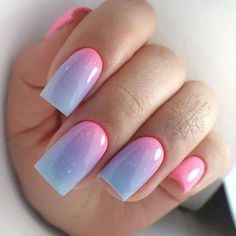 Disneyland Nails, Belle Nails, Neon Nail Polish, Hard Gel Nails, Wow Nails, May Nails, Pretty Nail Art Designs, Pretty Nail Art, Gradient Nails