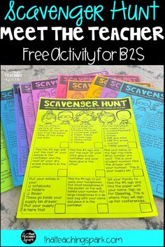 the scavenger hunt is an engaging activity for students to practice their writing skills