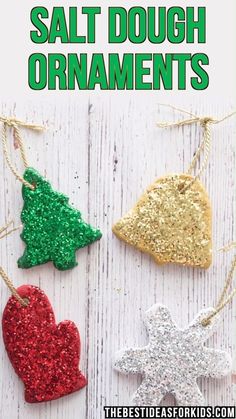 salt dough ornament ornaments with text overlay