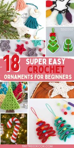 Easy Crochet Christmas Ornaments, Easy Christmas Crochet, Christmas Crochet Ornaments, Crochet Ornaments Free Pattern, Easy Crochet Christmas, Free Christmas Crochet, Crochet Christmas Ornaments Free, Crochet Ornament Patterns, Christmas Crochet Patterns Free