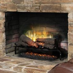 Dimplex Revillusion 25-Inch Plug-In Electric Log Set Insert Dimplex Revillusion, Dimplex Optimyst, Electric Fireplace Logs, Decorative Fireplace Screens, Dimplex Electric Fireplace, Fireplace Drawing, Fireplace Style, Electric Logs, Fireplace Logs