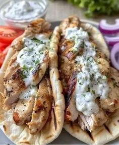 Greek Chicken Gyros, Gyros Recipe, Chicken Gyro Recipe, Gyro Recipe, Homemade Tzatziki Sauce, Chicken Gyros, Diet Recipes Easy, Chicken Marinade, Greek Chicken