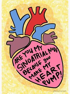 a drawing of a heart with the words are you my sinatarial now because i'm not sure?