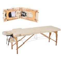 PRICES MAY VARY. ✅【Portable and lightweight】: The select solid wood frame and sponge padding make the professional massage table very lightweight, weighing only 30.86 lbs. Accessories can be installed or removed at any time and fit under the bed for storage. This foldable design is portable for home use and massage therapist on the go. ✅【Adjustable lash table】: The height of the eyelish beds can be adjusted within 8 positions, range from 25.2’’ to 33.7’’. Adjustable headrest (0-60 deg) and hand Lash Salon Beds, Best Massage Table, Adjustable Spa Bed, Lash Table, Spa Portable, Spa Bed, Lash Bed, Bed Wooden, Tattoo Salon