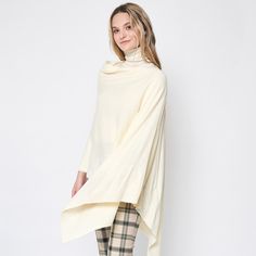 Size : 75.6" X 24.8" Material : 100% Acrylic Scarf Poncho, Lowest Price, On Sale