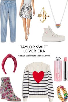 the taylor swift lover era outfit is shown