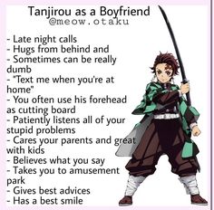 Demon Slayer Characters As Boyfriends, Demon Slayer As Boyfriend, Tanjiro As A Boyfriend, Kny X Yn, Demon Slayer X Yn, Tanjiro X Yn