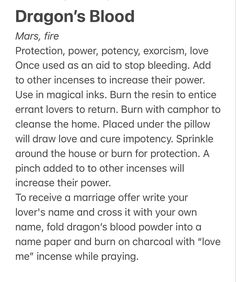 Dragon Blood Incense Benefits, Myrrh Magical Properties, Incense Meaning, Fire Witch