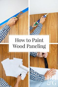 how to paint wood paneling