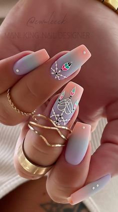 @ewuleeek Wolf Nails, Minion Nails, Ombre Art, Camo Nails, Grey Nails, Fall Nail Trends, Fancy Nails Designs, Gray Nails, French Nail