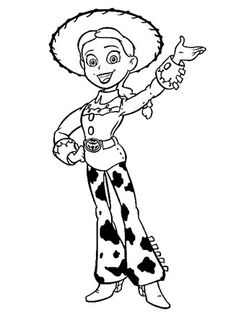 a black and white image of a cartoon character from the disney movie toy story book