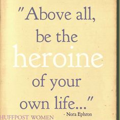 an old book with the quote above it, above all be the herone of your own life