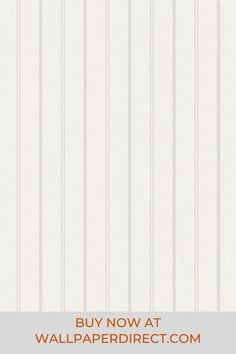 a white wallpaper with stripes on it and the words buy now at wallpaper direct com